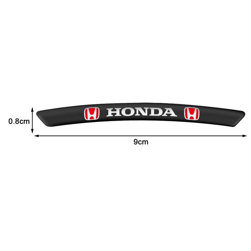 4Pcs Auto Wheel Hub Badge Tire Rim 3D Stickers Car Accessories For Honda Civic XR-V HR-V City Accord Odyssey Spirior CRV Jazz