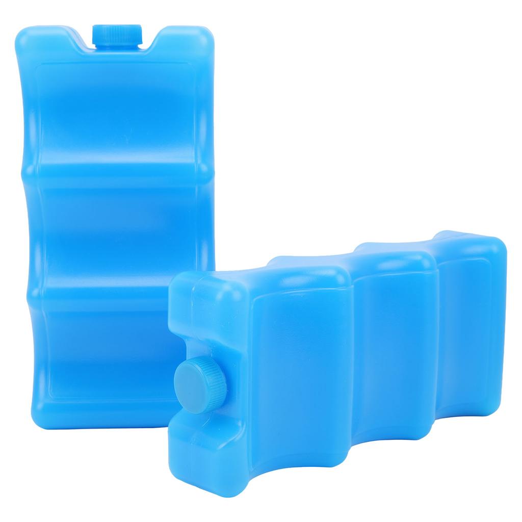 2pcs Breastmilk Ice Pack Contoured Shape Blue Reusable Ice Box for Breastmilk Working Mom