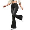 Jeans casual svasati da donna con fondo a campana, pantaloni lunghi per l'uso quotidiano