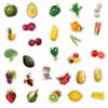 50Pcs Trendy Green Fruits And Vegetables Personalized Graffiti Stickers Creative Waterproof Removable Refrigerator Skateboard G