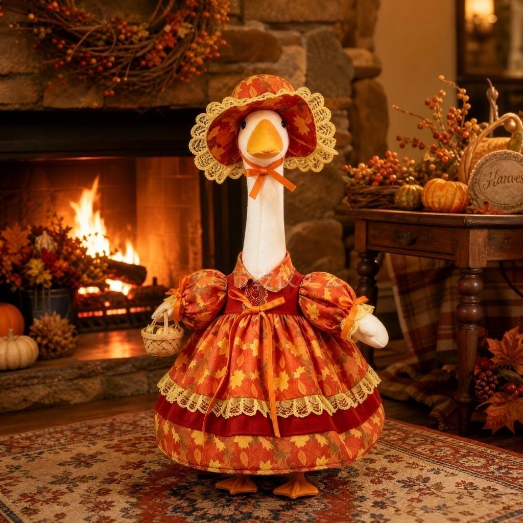 Porch Outfit Thanksgiving Maple Leaf Costume Set for Holiday Decoration