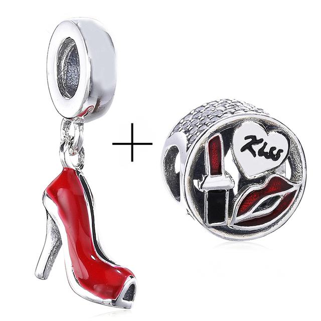 2pcs /Lot New Mom &Dad Charm Beads Fit European Style Brand Bracelets For Women Family Romantic Jewelry Gift Buy 1 Get 1 Free