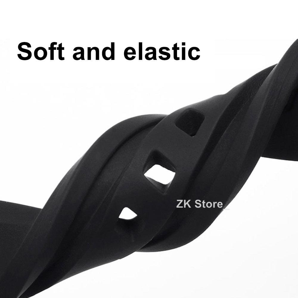 Silikon-Uhrenarmbänder 18/20/22/24/26/28/30mm Sport-Armband Weiches Tauch-Wasserfestes Armband Metall Gebürstete Schließe Armband