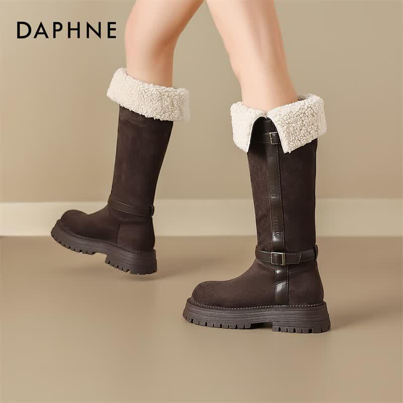 Daphne Women s Warm Over-the-Knee Boots EU 36