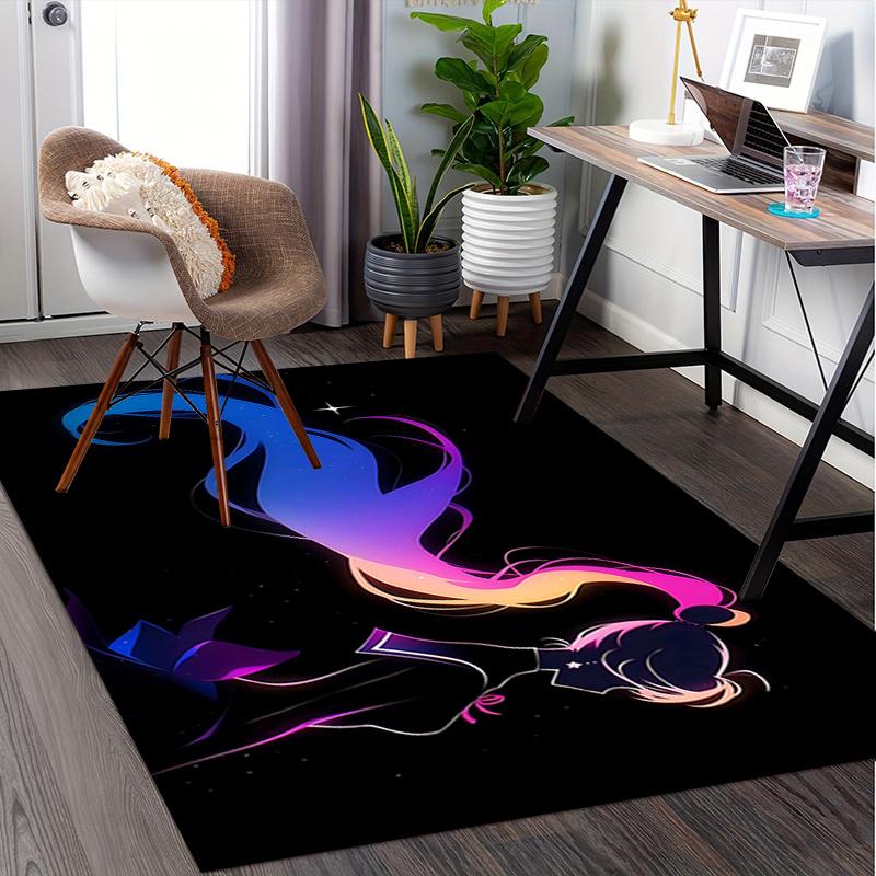 Colorful Gradient Chair Mat - Office Carpet, Oversized Rug for Home Decor, Sofa Mat, Desk Pad Gift for Any Room0129A
