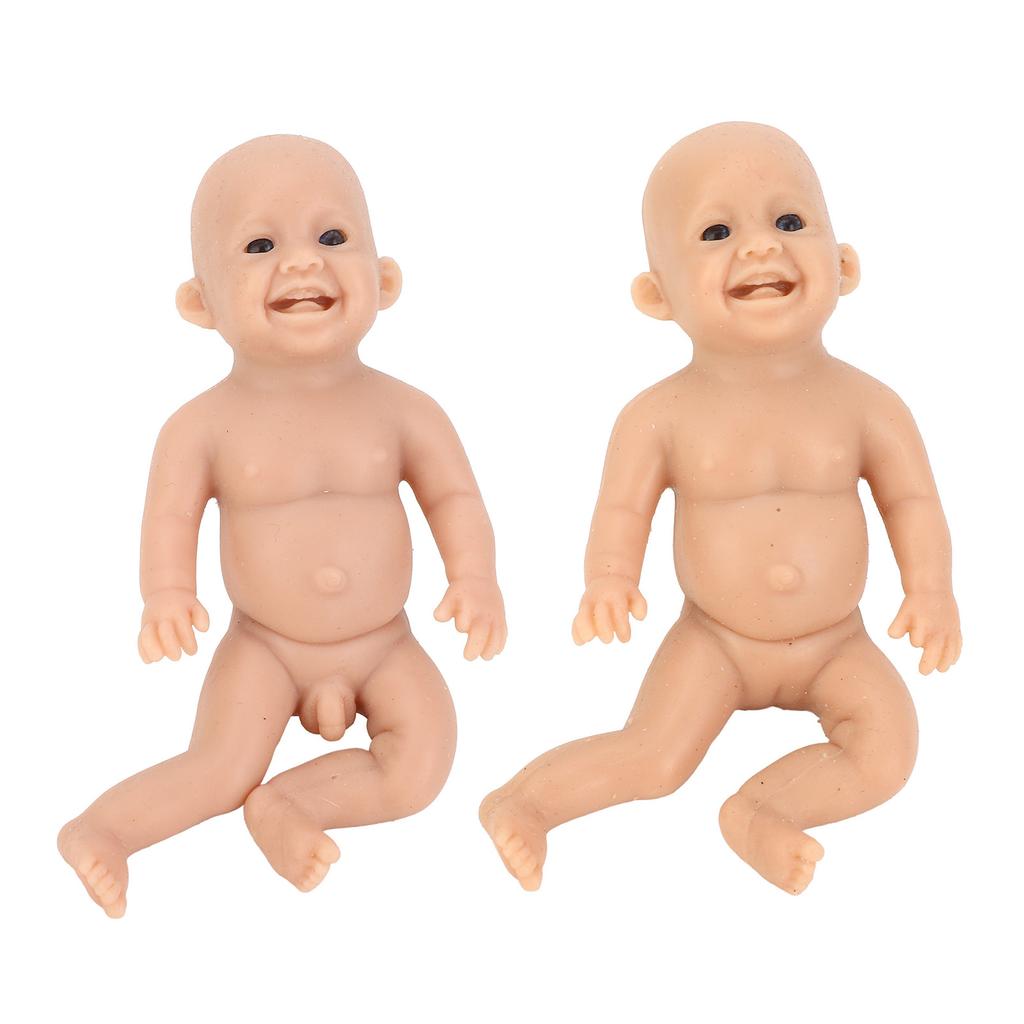 6-calowy miniaturowy silikonowy bobas, uroczy miękki odrodzony miniaturowy bobas, realistyczny noworodek dla