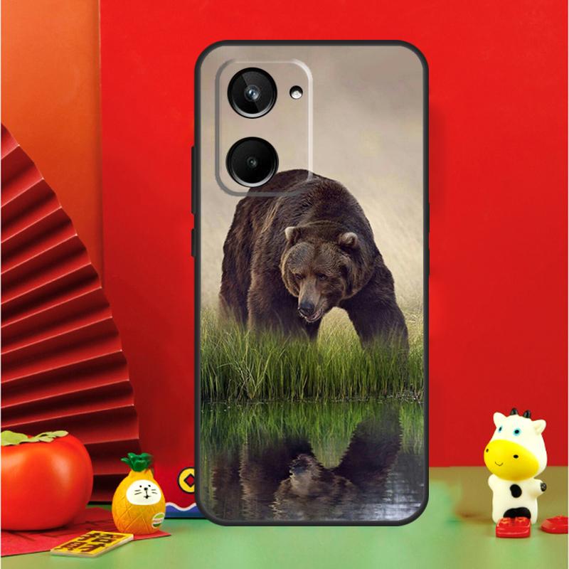 Grizzly Bear For Realme C35 C53 C55 C67 GT Neo 6 GT5 9 10 11 12 Pro Plus C25S C21Y C30 C31 C33 C51 Case