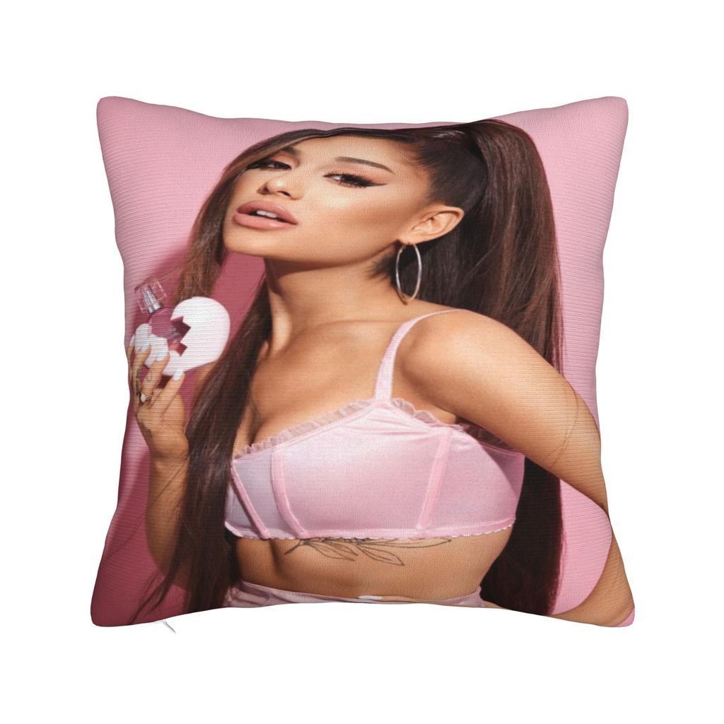 Ariana Grande music singer fan gift Pillowcase Cushion Cover Pillow Covers Soft and Sweet Home Decor Zippered Multiple Sizes