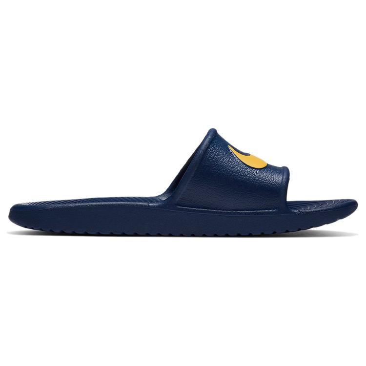 New Nike Kawa Fashion Blue Yellow Slippers 'Blue Yellow' 832528-407