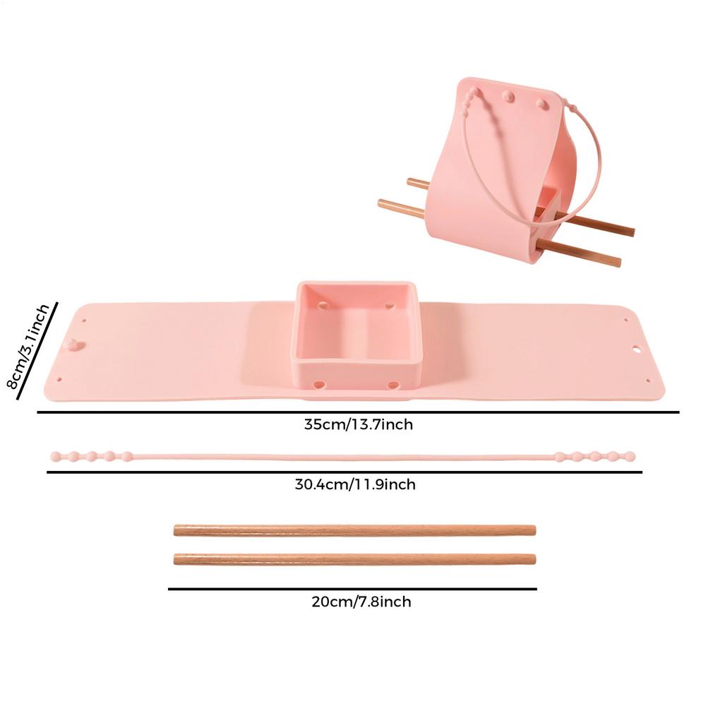 Bird Feeder Silicone Feeding With Wooden Perches Adjustable Strap Small Bird Feeder For Backyard Garden Decor Window Viewing