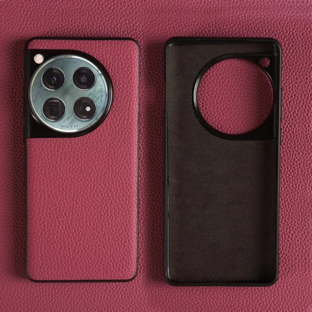 

Преміальний чохол для телефону з натуральної шкіри для Oneplus 12 11 11R 10Pro 12 10R 10T Ace Nord N100 Задня кришка ручної роботи Coque Genuine Leather&OnePlus 11