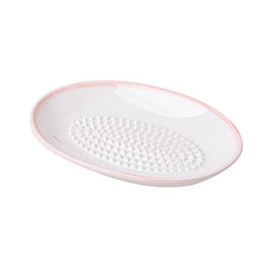 Ceramiczna Płytka do Tarcia Czosnku do Przygotowywania Jedzenia, Wielofunkcyjne Naczynie do Mielenia Imbiru, Antypoślizgowa Miska do Ugniatania Seru Gałki Muszkatołowej