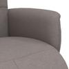 Recliner with Footrest Taupe Fabric