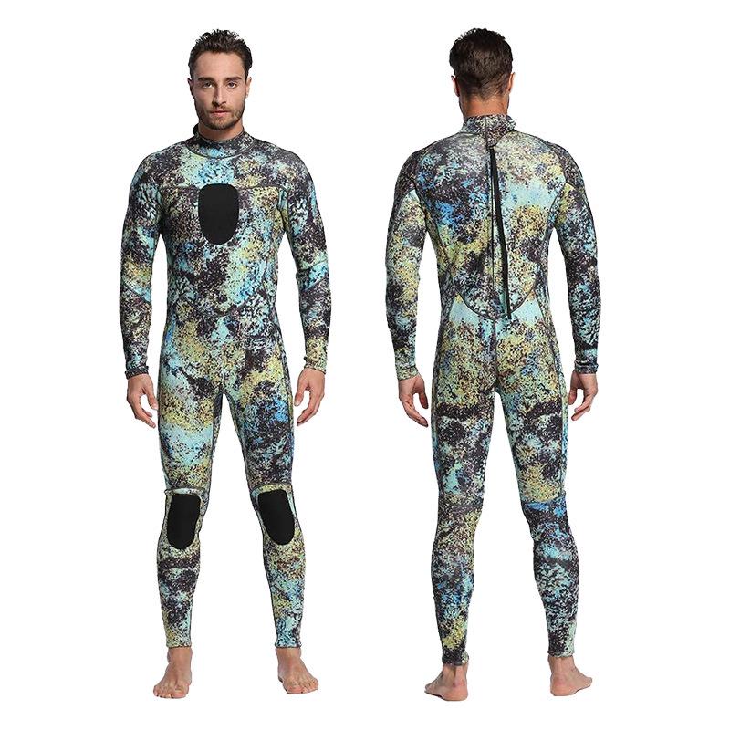 

3MM Camouflage Super Elastic Men s One-Piece Surfing and Diving Suit XXL
