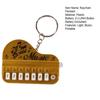 Schlüsselanhänger-Anhänger, Mini-E-Piano-Form, 8 Tasten, leichte Musik, Cartoon-Paar-Anhänger, exquisiter Schlüsselanhänger, lustiges Geburtstagsgeschenk