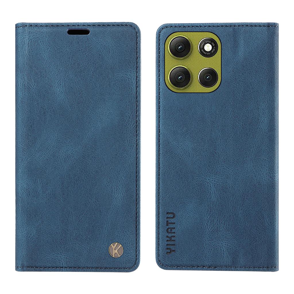 For Motorola Moto G86 5G Leather Cover YIKATU YK-004 Skin-Touch Wallet Phone Cases