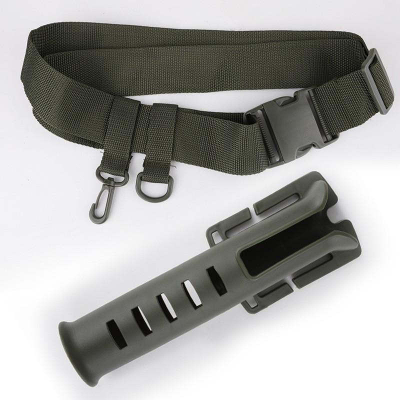 Adjustable Fishing Rod Holder Belt Clip With Locking Hook Portable Gear Anglers