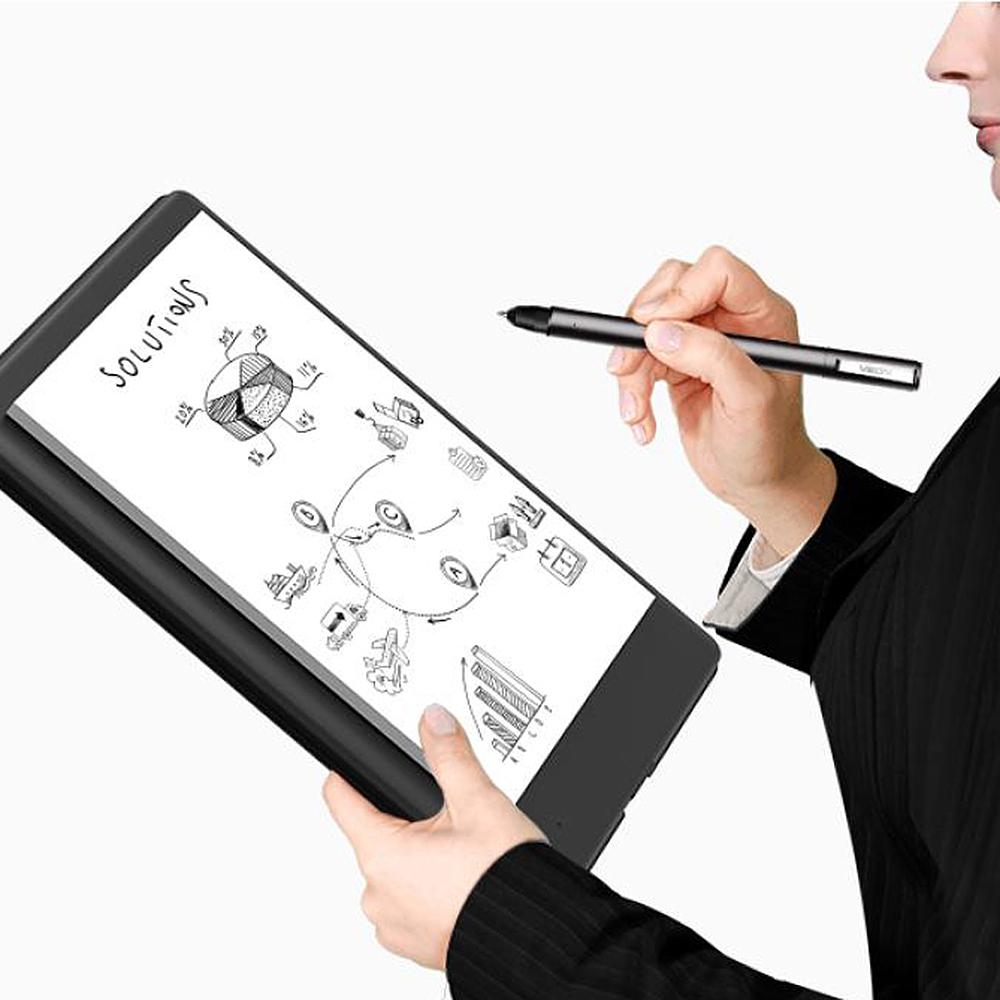 VSON WP9623 Intelligentes Schreibtablett Notizbuch mit 8192-Druckstufen Kugelschreiber 150 Seiten Offline-Speicher Schutzhülle