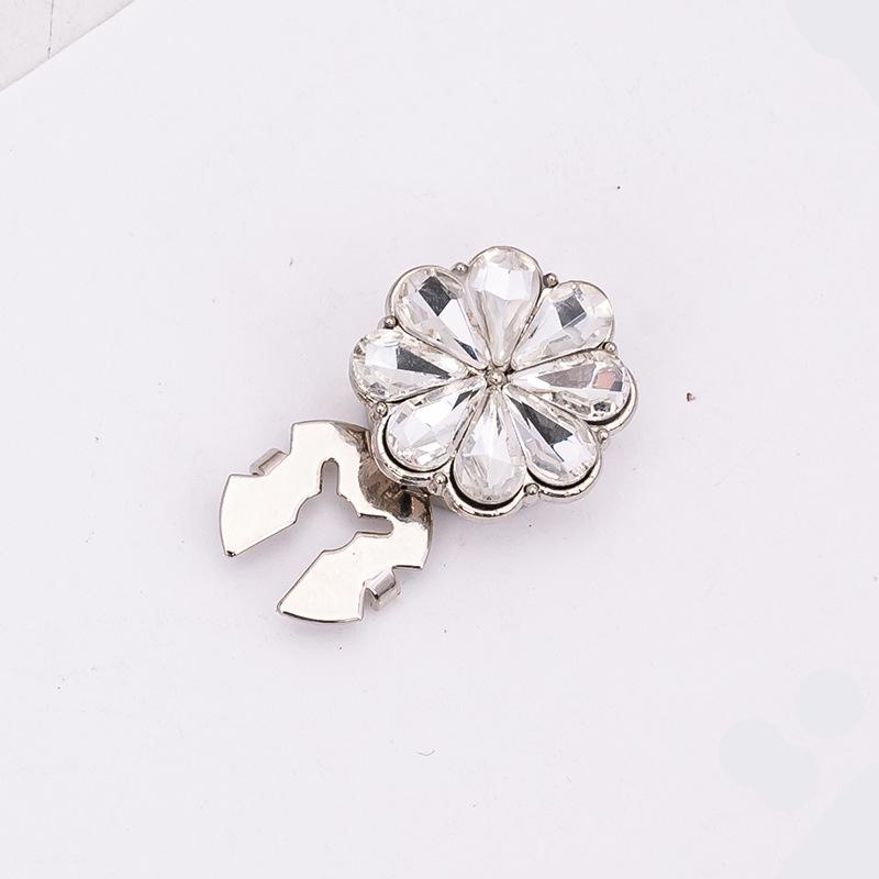 Botões de Punho e Botões de Colarinho Decorativos com Strass Coloridos