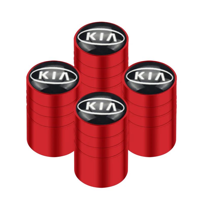 AADU1 4pcs Car Wheel Tires Valves Tyre Stem Caps For Kia Picanto Soul Rio Sportage Niro Morning Ceed Cerato