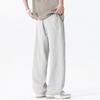 Summer Breathable Sports Trousers Men's Trousers Loose and Simple Wide-leg Versatile Casual Feeling Cool Feeling Comfortable Elastic Waist Pants