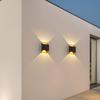 Outdoor Wall Light IP65 Waterproof Simple Wall Sconce Up And Down 2-Way Illumination Antirust COB for Front Door Yard Deck