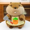 Plush Marmot Toy With Short Pile Fabric For Kids Sleep Pillow Companion