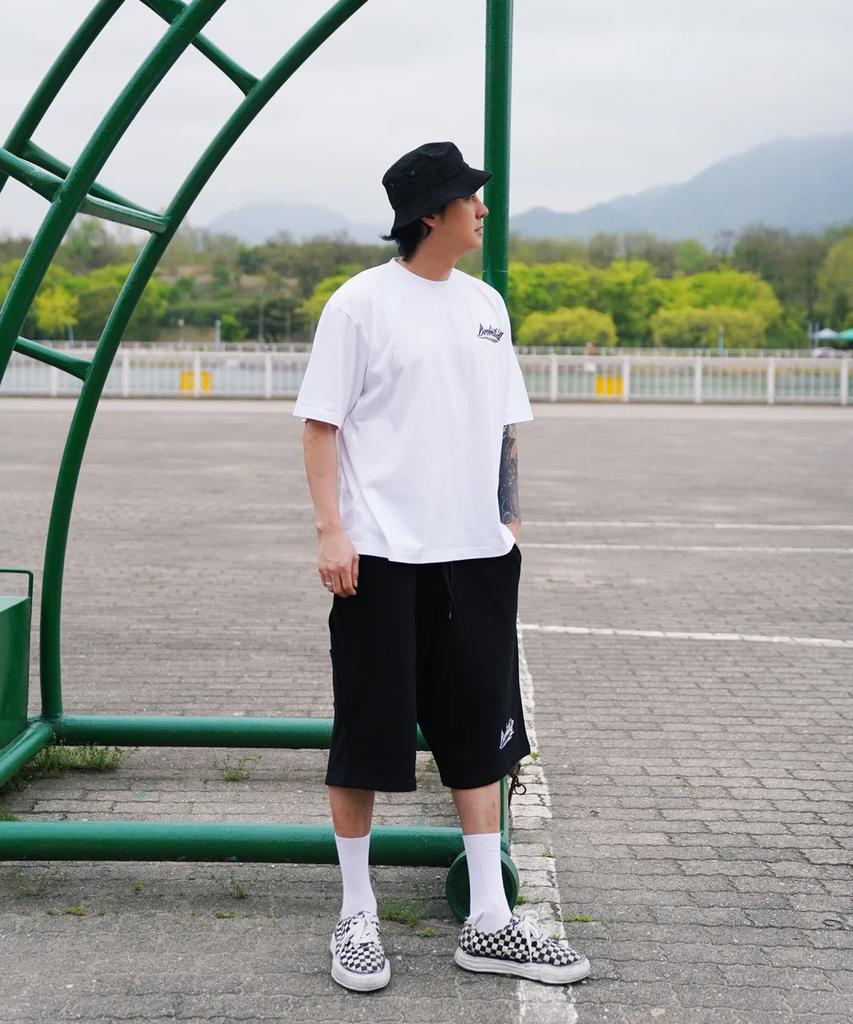 CREAM SODA LAB [2Pack] Basketball Short Sleeve T-Shirt Navy (White) White (Black)