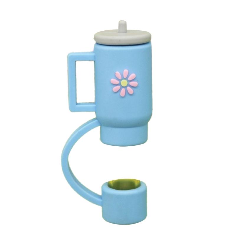 Silicone Protectors Straw Toppers Reusable Straws Reusable Straw Cover Caps Silicone Straw Tip Portable Straw Cover
