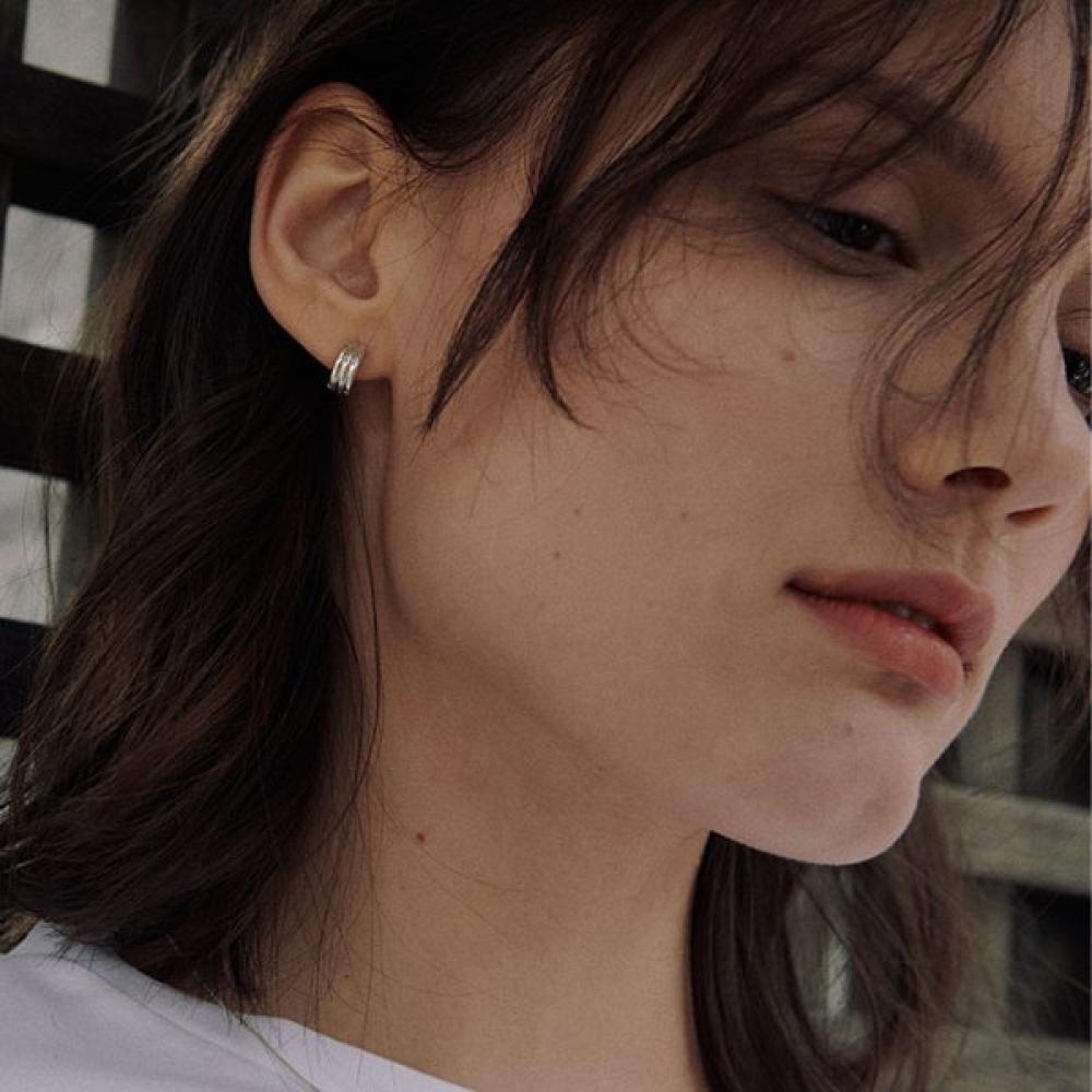 Verte 925 Silver Fort Earring  Silver    deux.Silver.183