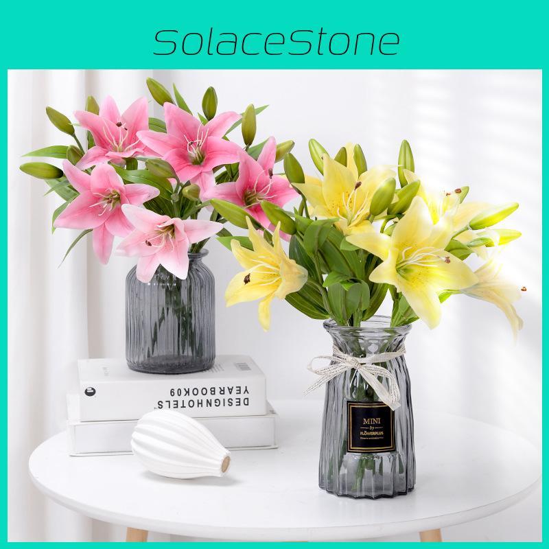 Lily Single Mini Flower Artificial Decor For Wedding Photography And Home Decor