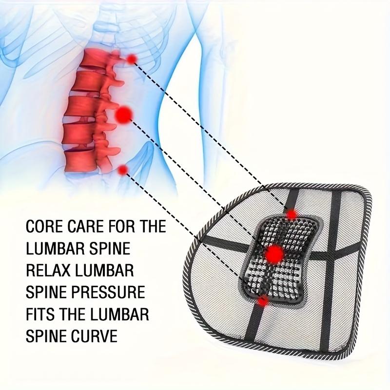 Cushion for The Car Seat,Summer-Friendly,Breathable Lumbar Support,Massage Feature, Back Support,Suitable for Office Use