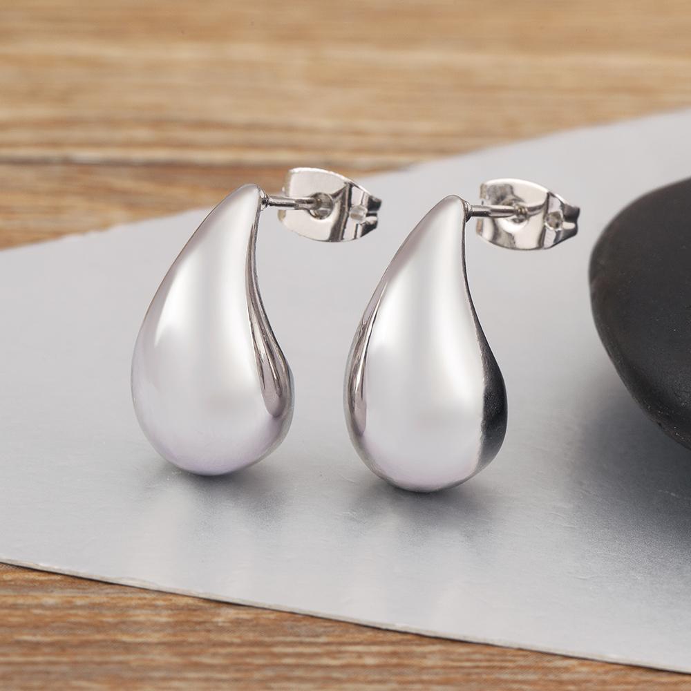 

Nidin Горячая Распродажа Классические Серьги-пусеты с Шармом в Форме Капли Воды для Женщин Девушек Модные Универсальные Украшения для Ушей Подарки на Помолвку Свадьбу