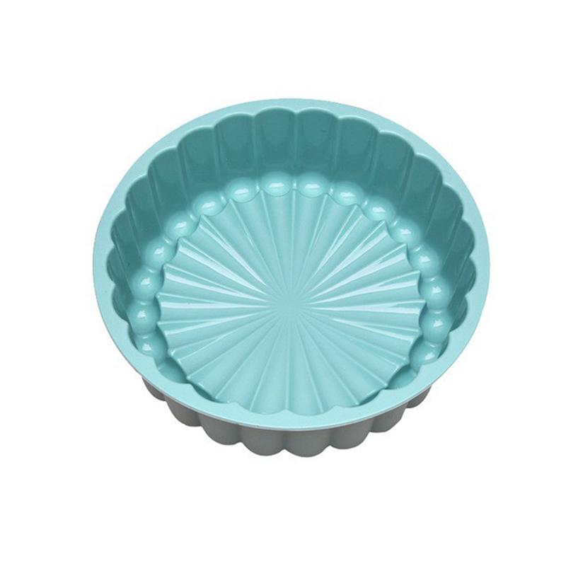 Silikonform för tårta Återanvändbar Non-stick Tårtform 8 tum Rund Bakplåt Tårta Mousse Bakverk Bakning Dessertform Brownie Tarte Paj