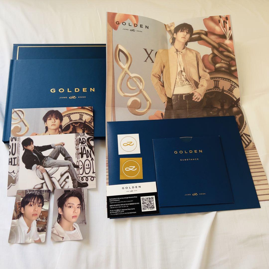 

[USED] JUNGKOOK GOLDEN Artbook with Photocards