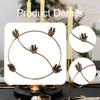 Round Taper Candle Holder Christmas Candle s Tea Light Advent Wreath for Dinner Dinning Living Room