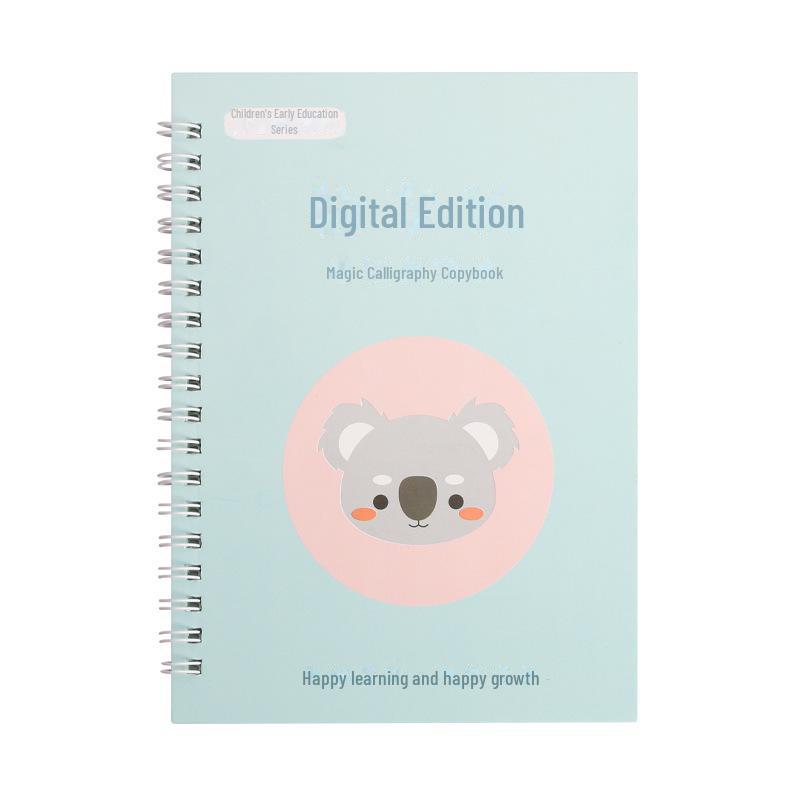 Caiet de practică pentru caligrafie digitală pentru copii: Groove Learning Numbers & Magic Tracing