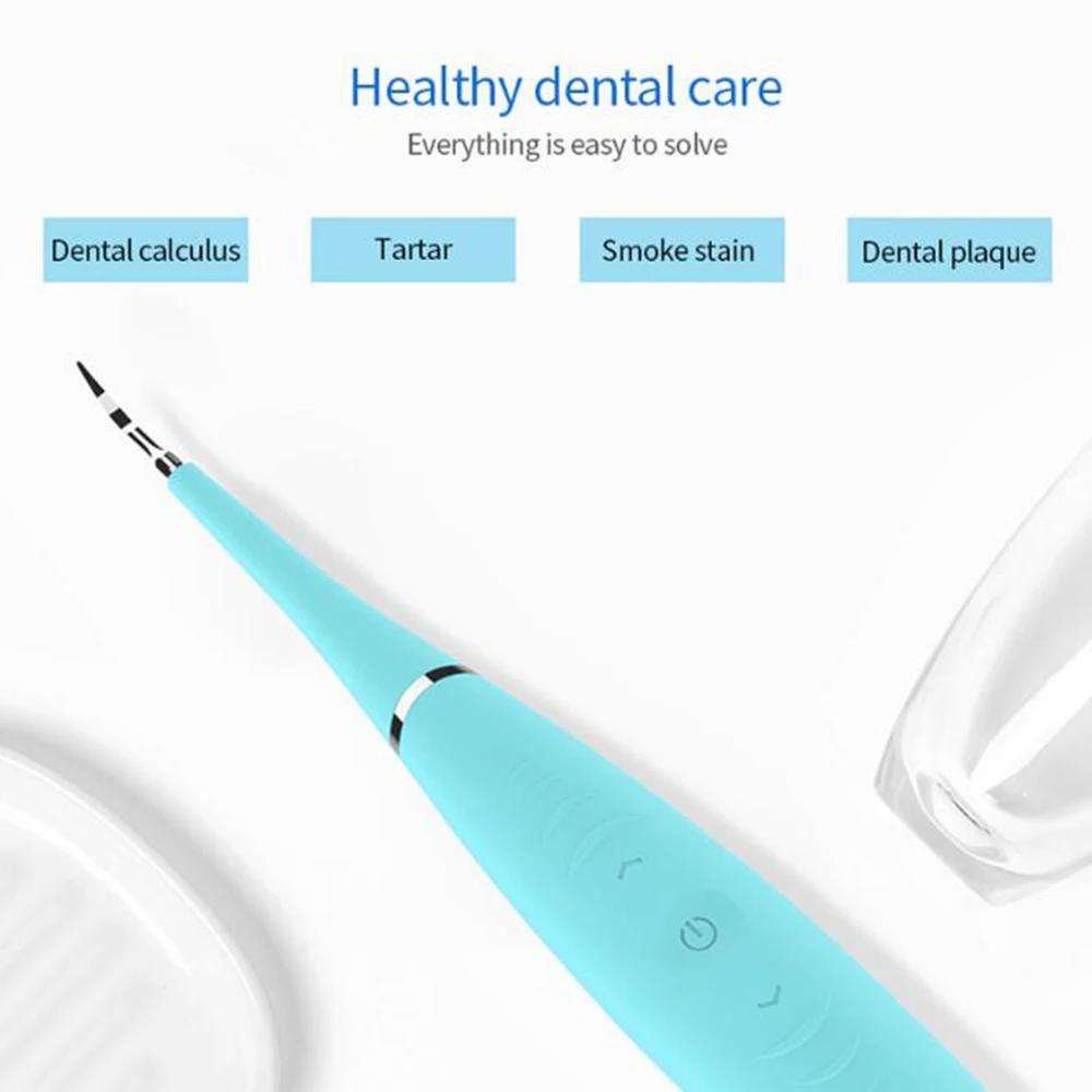 USB Recharge Vibration Sonic Dental Scaler Tooth Calculus Remover Tooth Stains Tartar Cleaner Tool Whiten Teeth Dropshipping