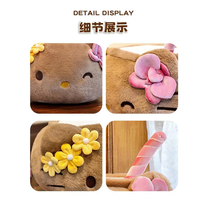 Black Coconut KT Cat Plush Toy Hello Kitty Plush Toy Girls Bed Pillow Doll Rag Doll Gift