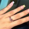 ZHOUYANG Crown Rings For Girls Party Finger Rings Rose Gold Color Brand Crystal Jewelry for Women Anel KBR212