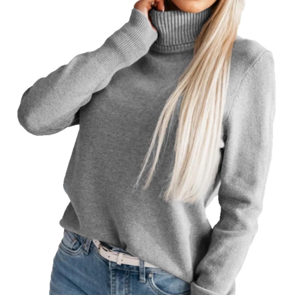 Women's Elegant 2025 Autumn/Winter Lapel Knitwear Solid Color Button Pullover Sweater
