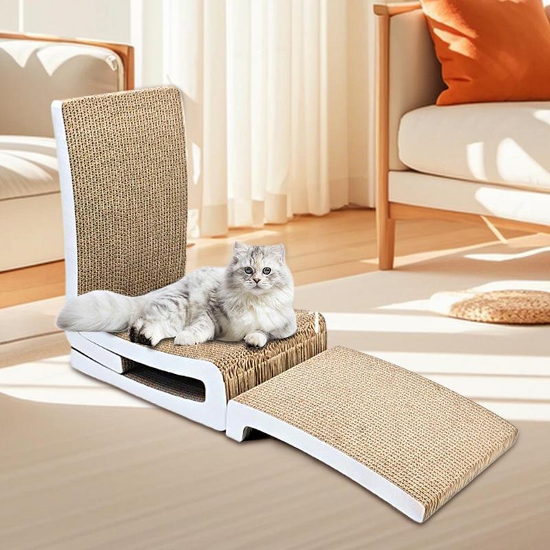 Cat Scratching Pad Flexible Cat Cardboard Scratcher Interactive Toys Scratch Resistant Mat Scratching Pad For Climbing Wall