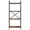 Bookshelf Smoked Oak 56 x 34 x 133.5 cm Wood Based Material