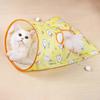  Tunnel Bag Toy with Crinkle Paper and Hanging Mouse, Interactive Hideout Play for Indoor S (V1)