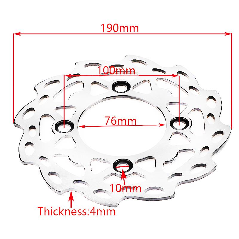 Motorcycle Front 220mm or Rear 190mm disc Brake Disc disk plate Rotor for 110 125 140 150 160cc SDG BSE Pit Dirt Bike Motocross