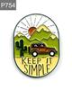 New Enamel Pin Adventure Camping Vacation Travel Metal Connector Gift Birthday 1 Piece