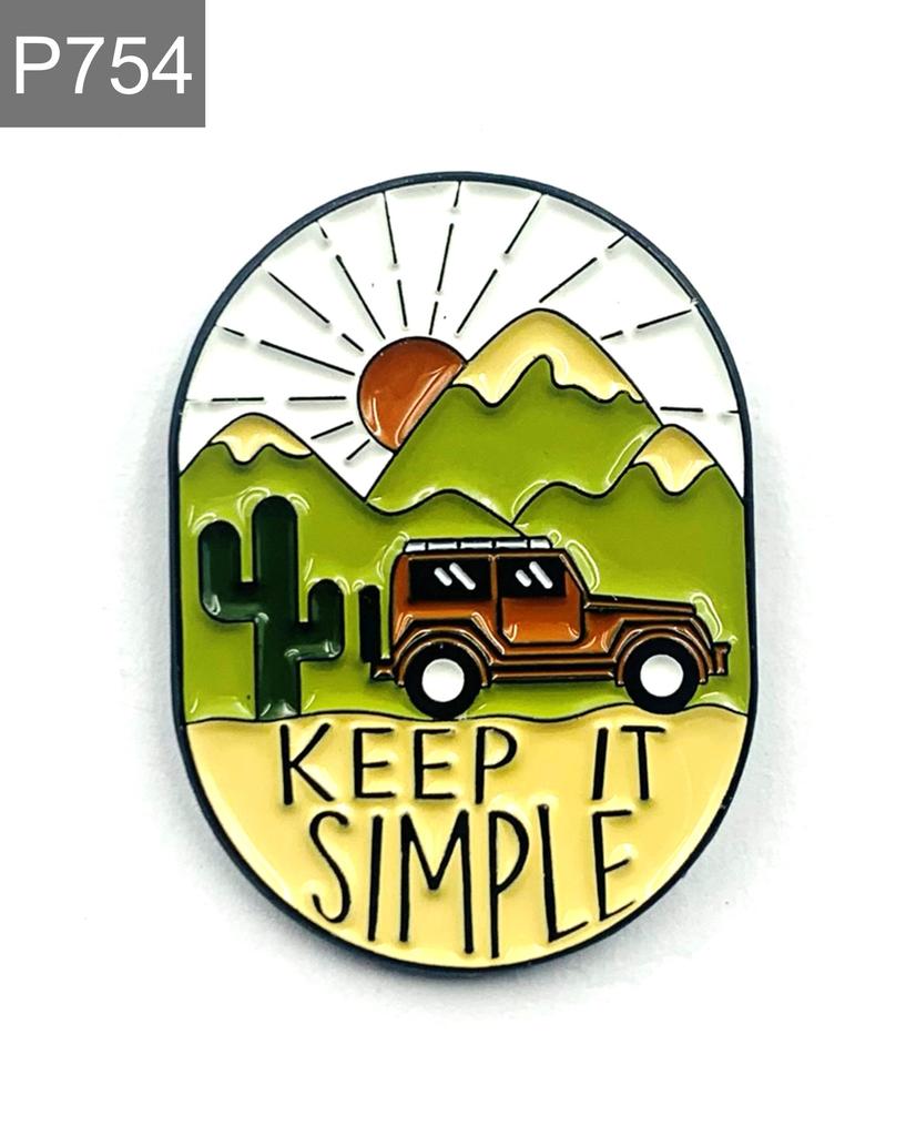 New Enamel Pin Adventure Camping Vacation Travel Metal Connector Gift Birthday 1 Piece