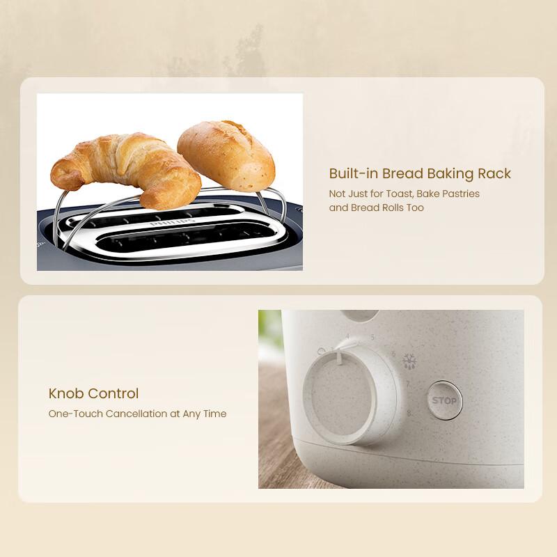 Philips HD2640 Spike Driver 220V 760W Eco snídaně Series Toaster Funkce automatického vysunutí