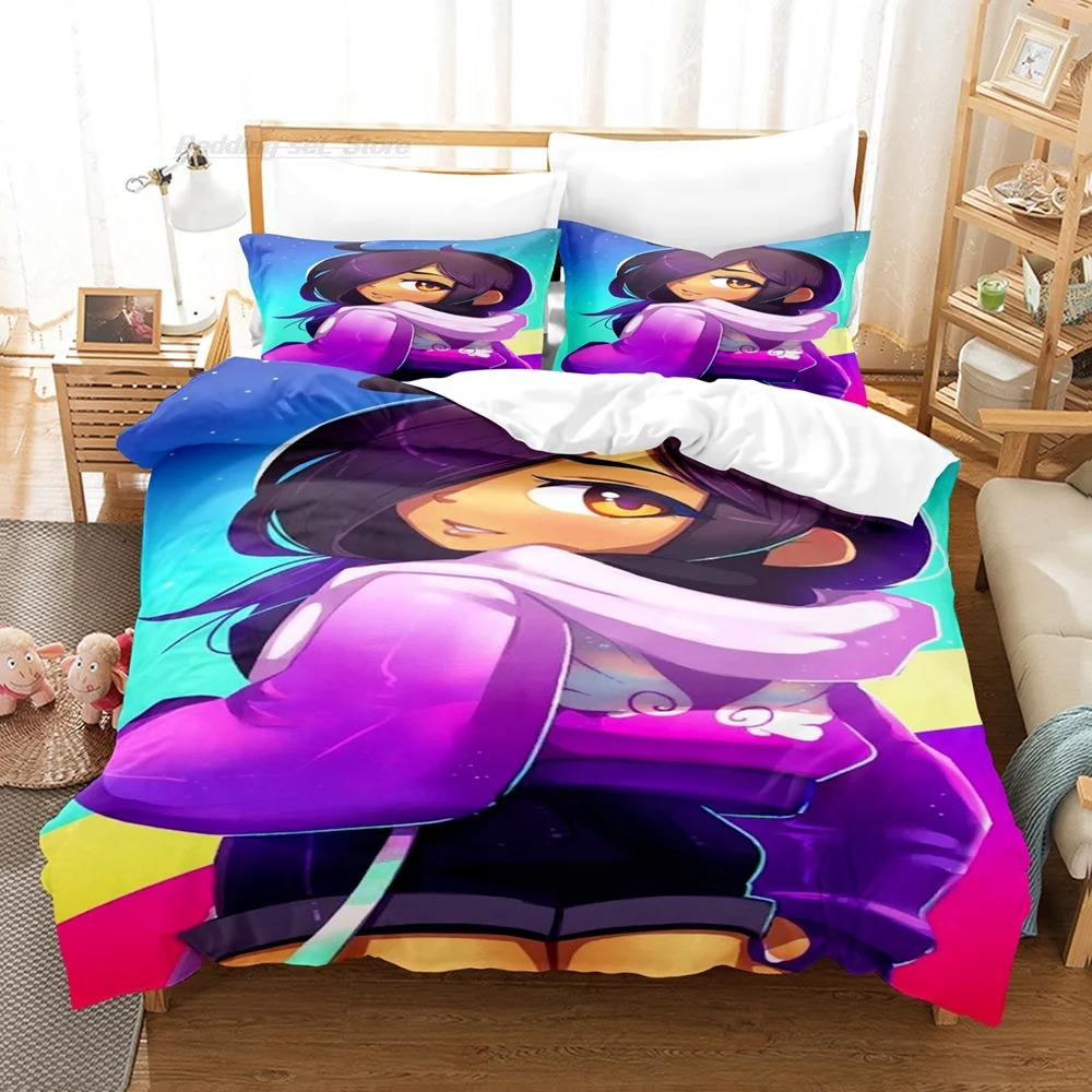 Aphmau Bedding Set 3D Print Polyester 90gsm Includes Duvet Cover Pillowcases Soft Comfortable Stylish Design