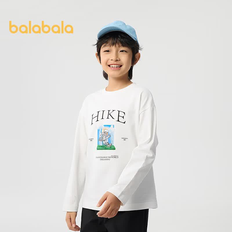 Balabala Boys' Striped Long-Sleeve T-Shirt